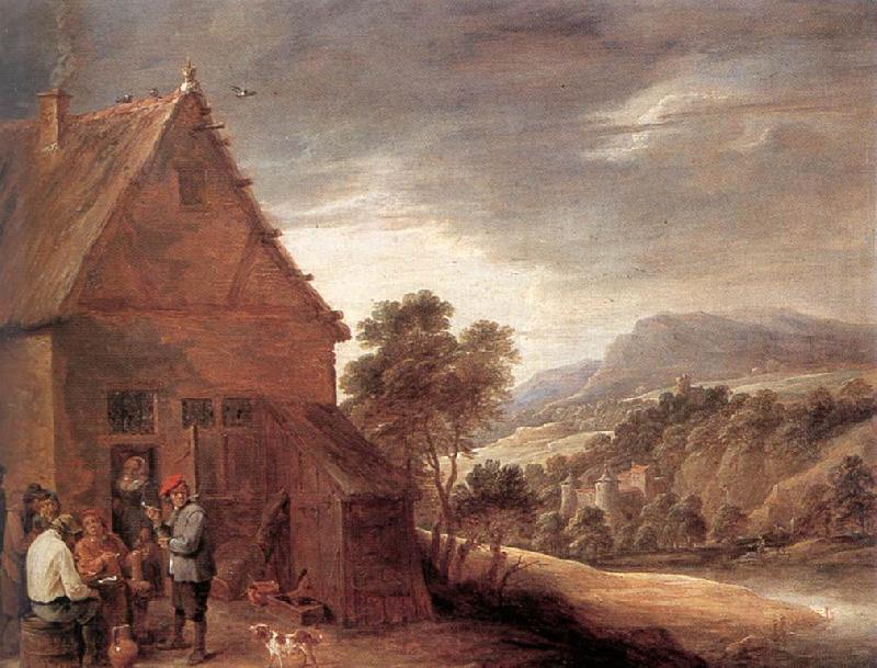 TENIERS, David the Younger Before the Inn fy Norge oil painting art